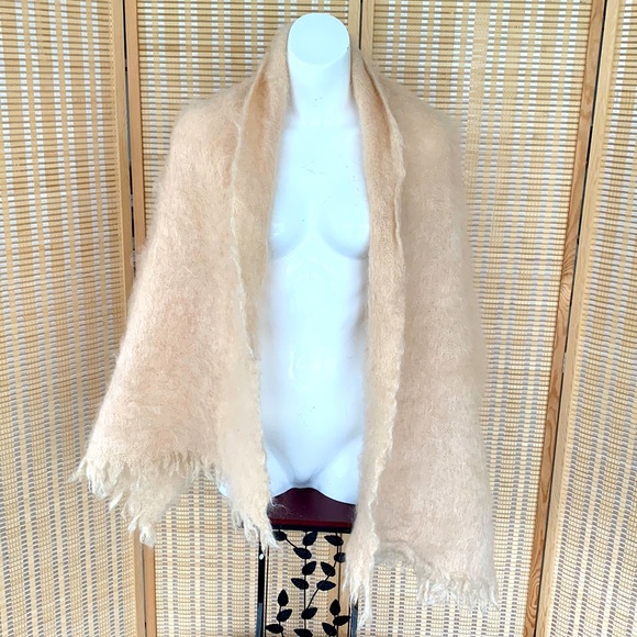 JAEGER MOHAIR Scarf Wrap Shawl Made in Great Britain - Picture 5 of 15
